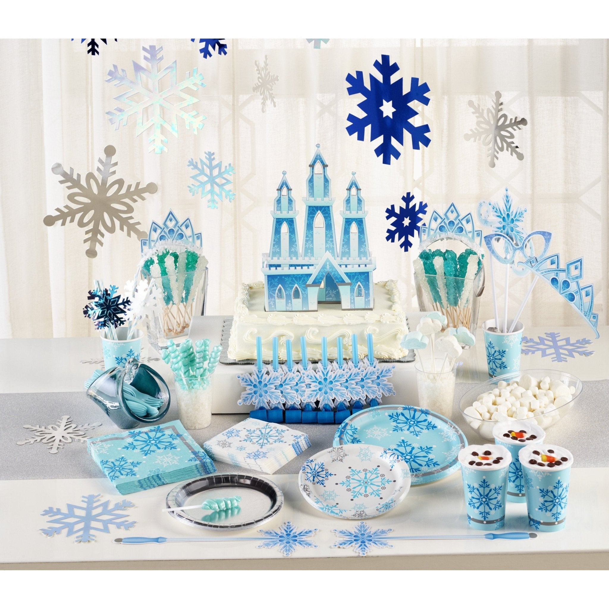 Snowflake Decorations - Stesha Party - birthday girl, christmas